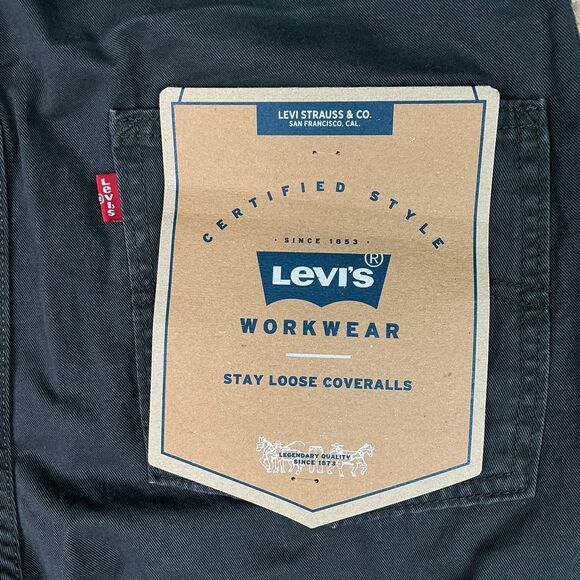 Levis Workwear Mechanic Coveralls Jumpsuit Loose Charcoal Gray Men’s Size XS New - Picture 11 of 16